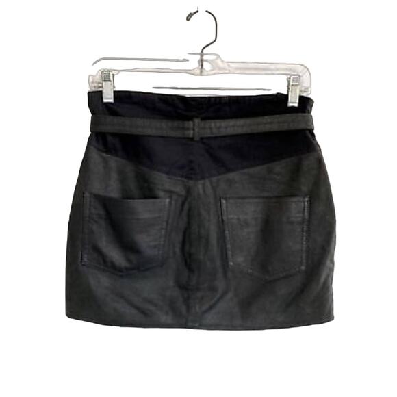 DIESEL Lamb Leather Mini Skirt Size 27 - Picture 4 of 12
